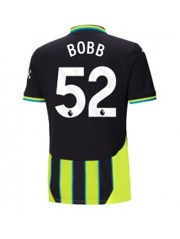 Manchester City Oscar Bobb #52 Replika Borta Kläder 2024-25 Kortärmad